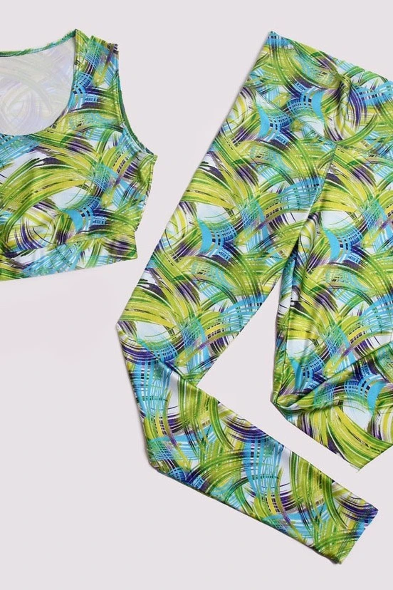 Комплект женский с принтом "Vortex"#1