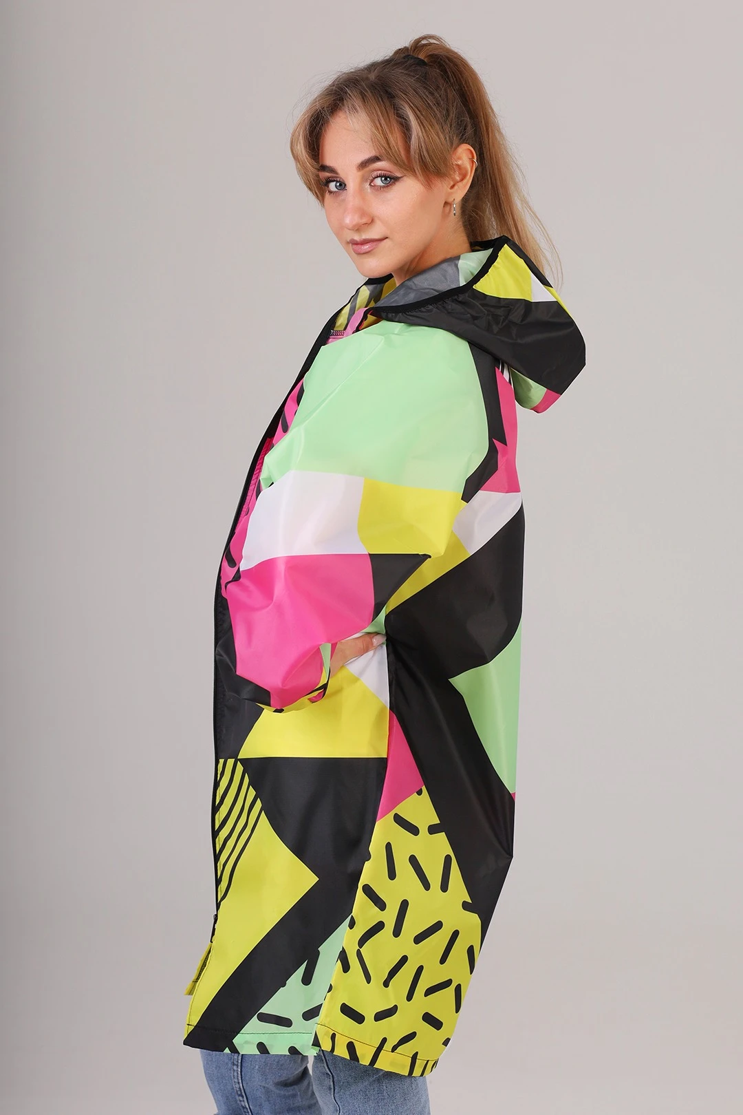 Купить дождевик Ривер унисекс с полной запечаткой Купить дождевик Ривер унисекс с полной запечаткой