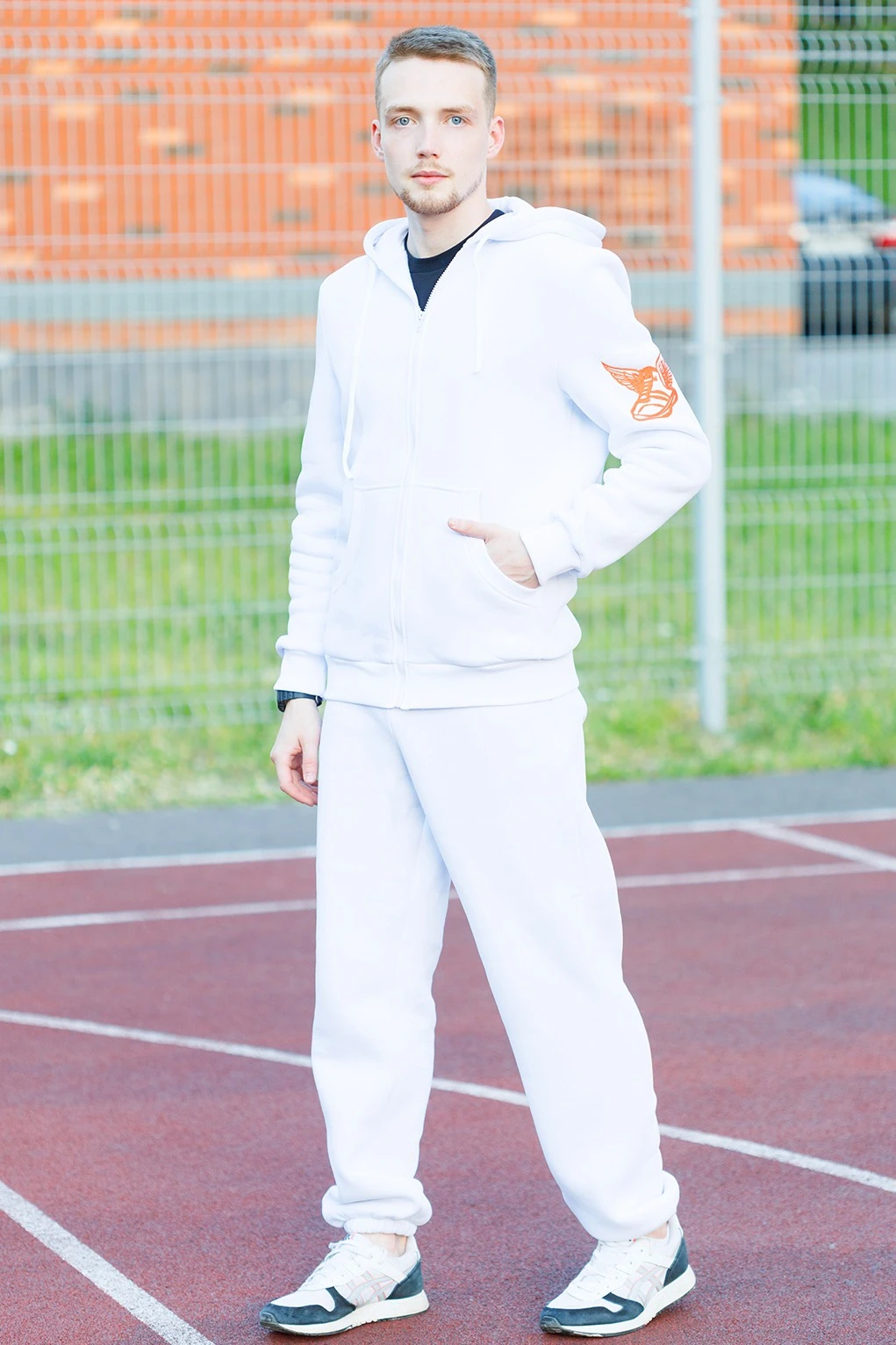 Купить спортивный костюм Комфорт из футера унисекс, однотонный "Basketball"