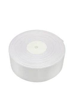 Лента атлас белая ширина 6 см#1