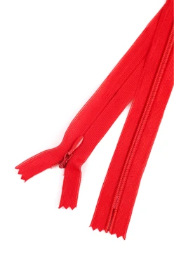 Купить молнию тип 3 потайная неразъемная 50 см, красную