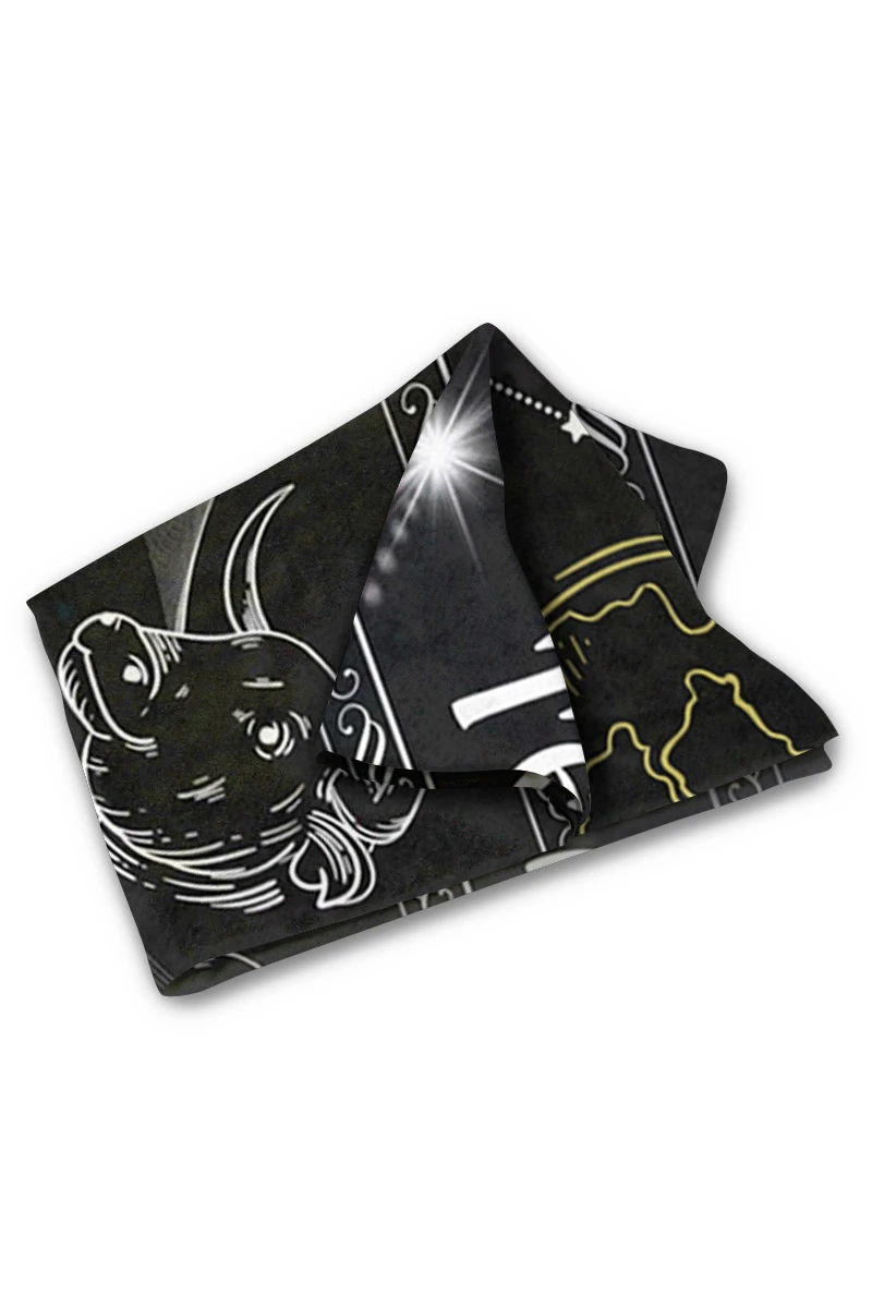 Купить плед Палитра флисовый 120х150 см (двухсторонний), с принтом "Taurus"