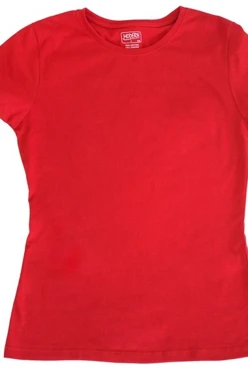 Футболка Премиум женская (Modern) однотонная красная (хлопок)#2