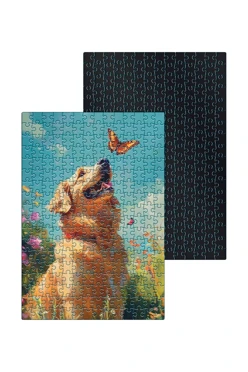 Купить пазл магнитный А3 с принтом "With a butterfly" Купить пазл магнитный А3 с принтом "With a butterfly"
