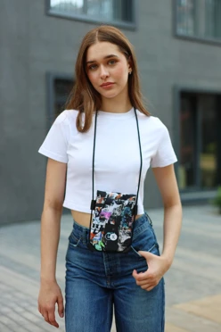 Купить нагрудный кошелек Брик 13х18 см, с полной запечаткой "Underground"