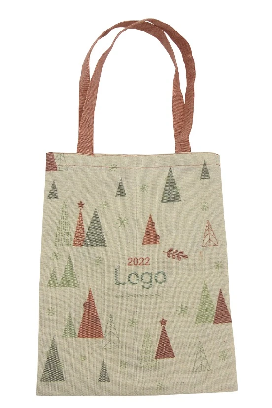 Купить сумку Эко Колор из двунитки 30х40 см "Елочки"