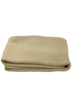 Купить темно-бежевый плед Классик флисовый 155х200 см