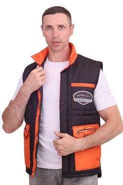 Жилет Хайк на синтепоне унисекс, с полной запечаткой#1