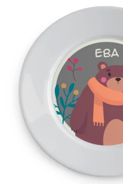 Тарелка с принтом "Eva bear"#2