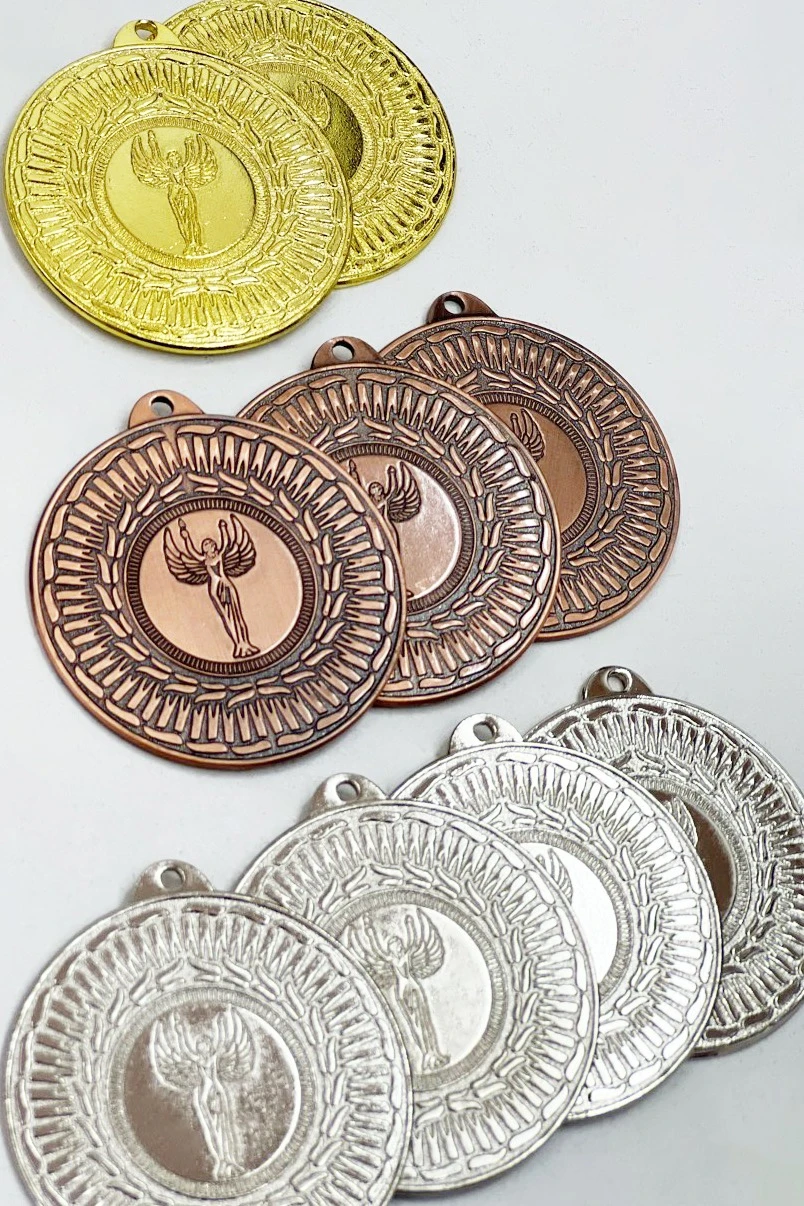 Медаль металлическая ИК5001 50мм с шильдом 25мм#4 Медаль металлическая ИК5001 50мм с шильдом 25мм#4