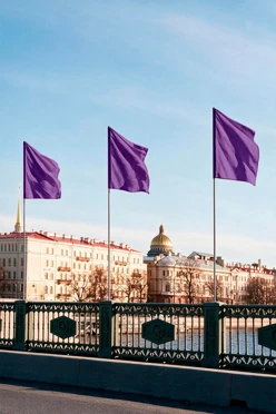 Купить Флаг расцвечивания 70х105 см фиолетовый