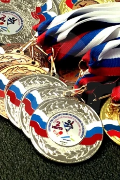 Медаль металлическая МК258 50мм с шильдом 25мм#2