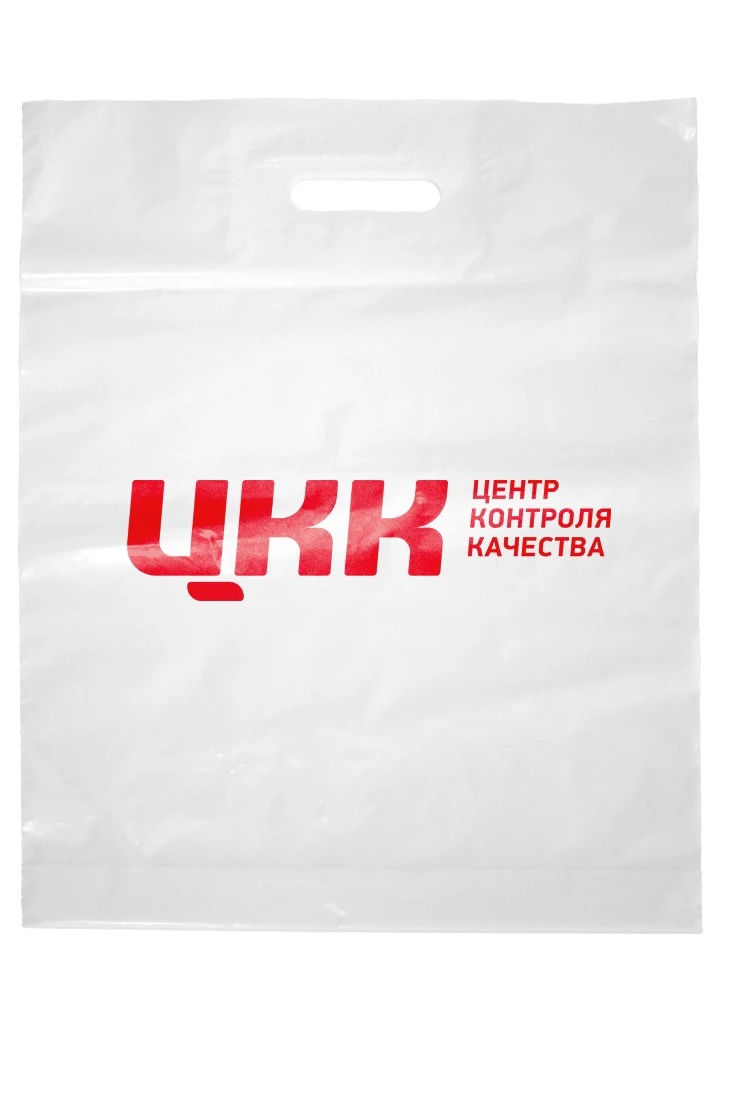 Купить Пакет с вырубной ручкой 40х50 см (70 мкм)