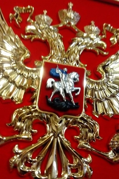 Гербовое панно РФ 26х28 см, барельеф, металлонапыление#2 Гербовое панно РФ 26х28 см, барельеф, металлонапыление#2