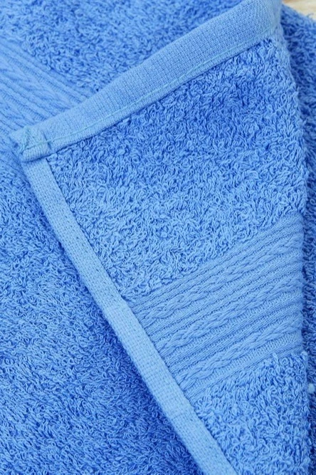 Полотенце махровое 50х90 см (Ituma), однотонное голубое#7