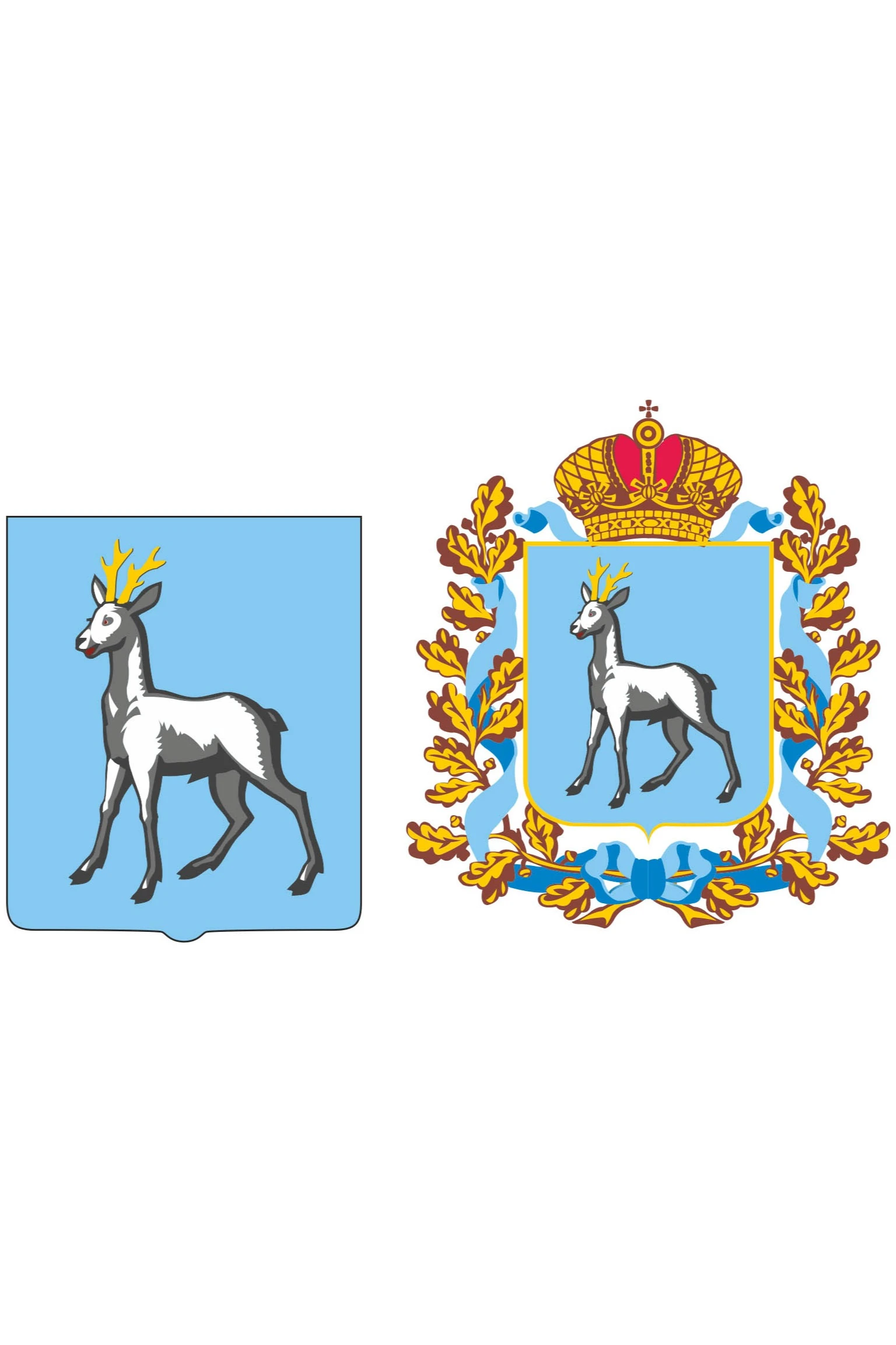 Герб Самарской области 53х61 см, печатный#1 Герб Самарской области 53х61 см, печатный#1