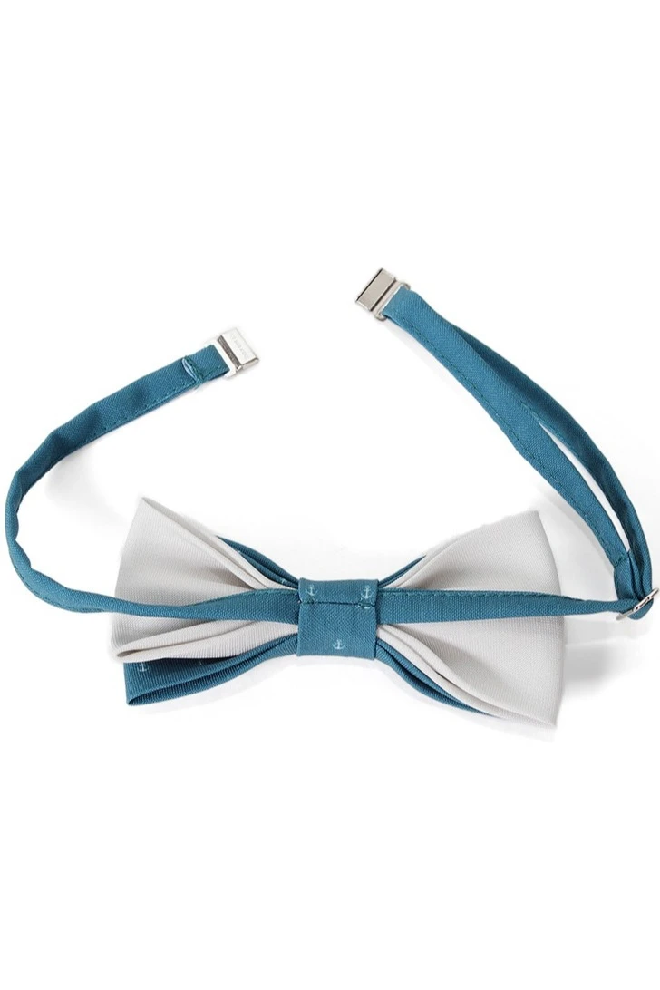 Галстук-бабочка Фэшн на фурнитуре мужская, с полной запечаткой "Anchor"#3