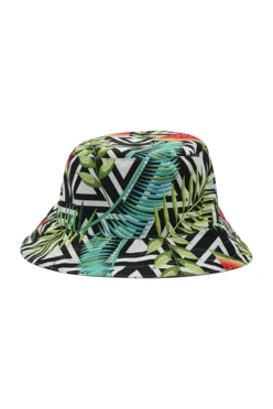 Купить панаму Лима с узкими полями, с полной запечаткой "Tropiki"