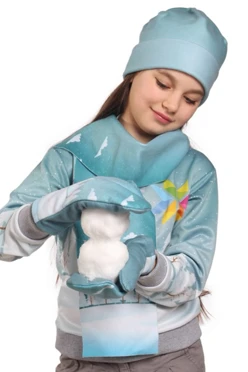 Купить варежки флисовые детские (с полной запечаткой) Купить варежки флисовые детские (с полной запечаткой)