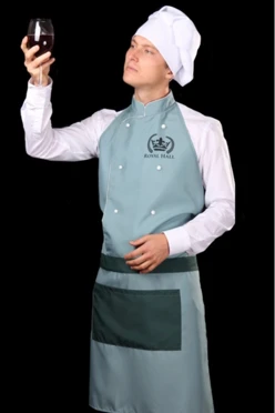 Купить фартук Бейкер из габардина, с полной запечаткой