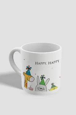 Купить кружку кофейную с принтом "Happy Birthday"