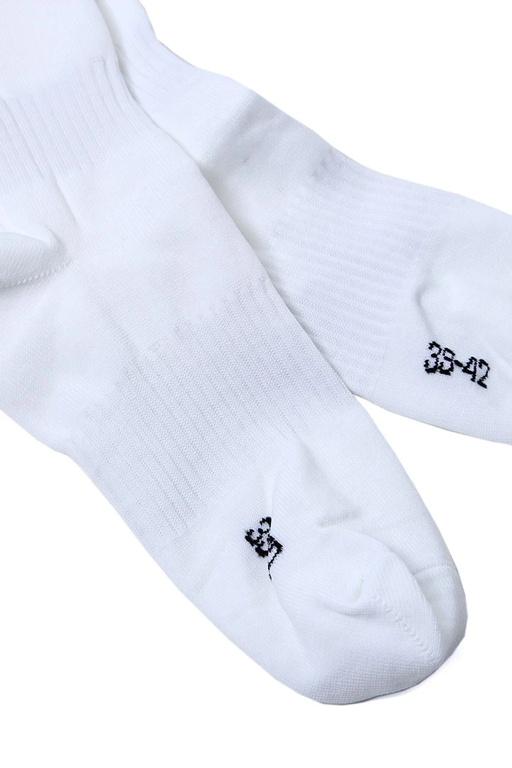 Гетры футбольные взрослые, однотонные белые#5