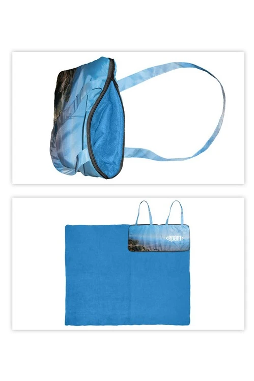 Плед Привал (в сумке из оксфорда) флисовый 155х170 см, однотонный#7 Плед Привал (в сумке из оксфорда) флисовый 155х170 см, однотонный#7