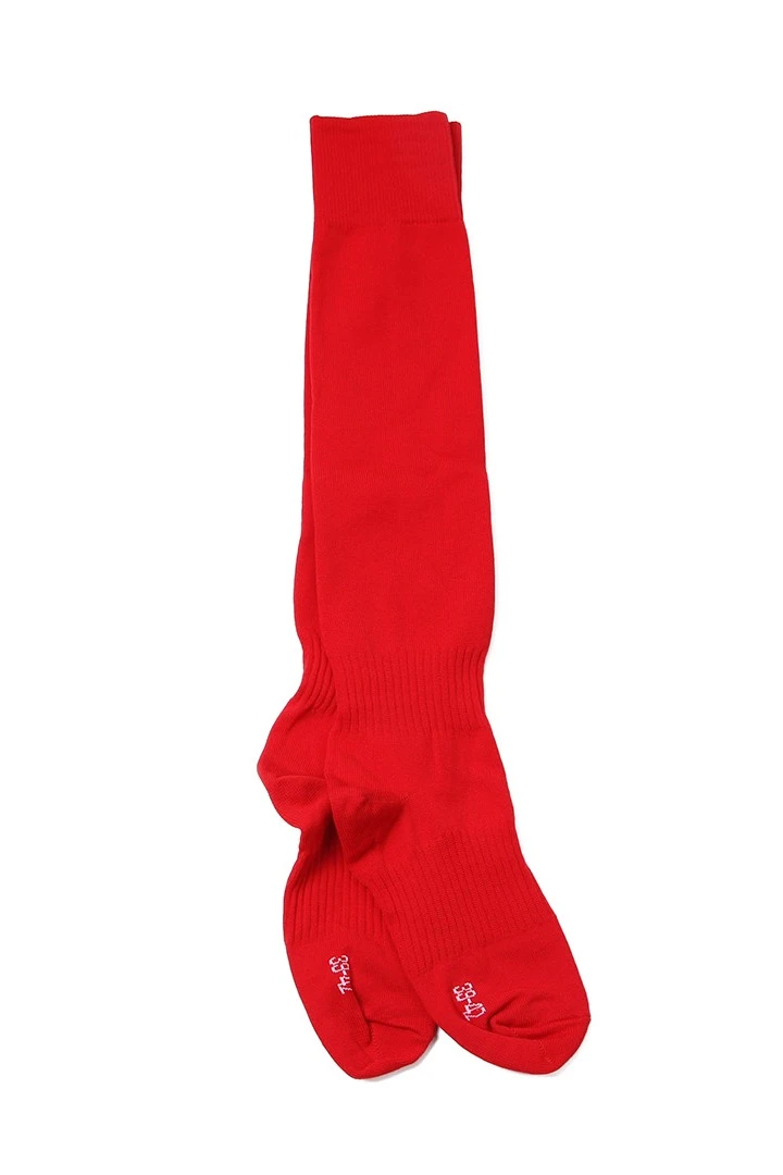 Гетры футбольные взрослые, однотонные красные#15 Гетры футбольные взрослые, однотонные красные#15