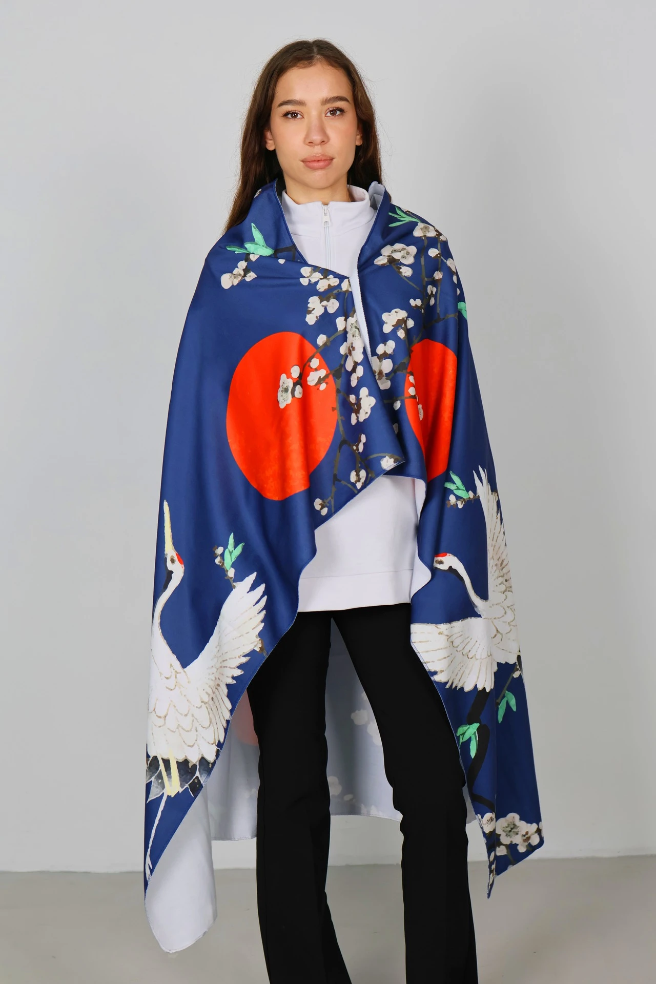 Плед-пончо Полли из футера с полной запечаткой#1 Плед-пончо Полли из футера с полной запечаткой#1