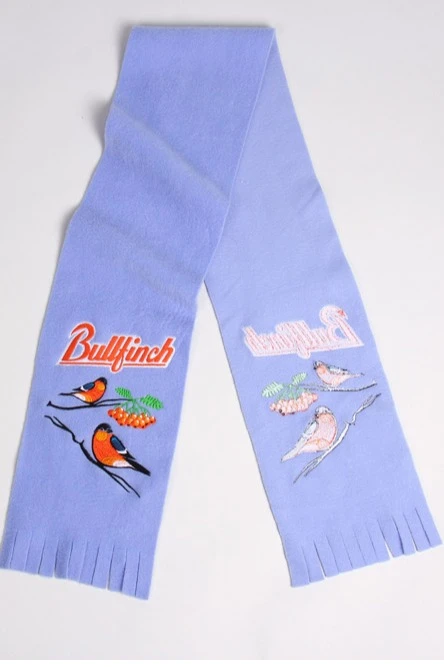 Шарф флисовый однослойный 15х120 см, однотонный "Bulltinch"#4