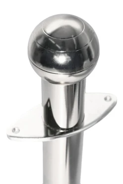 Мобильная стойка ограждения под серебро без каната#1