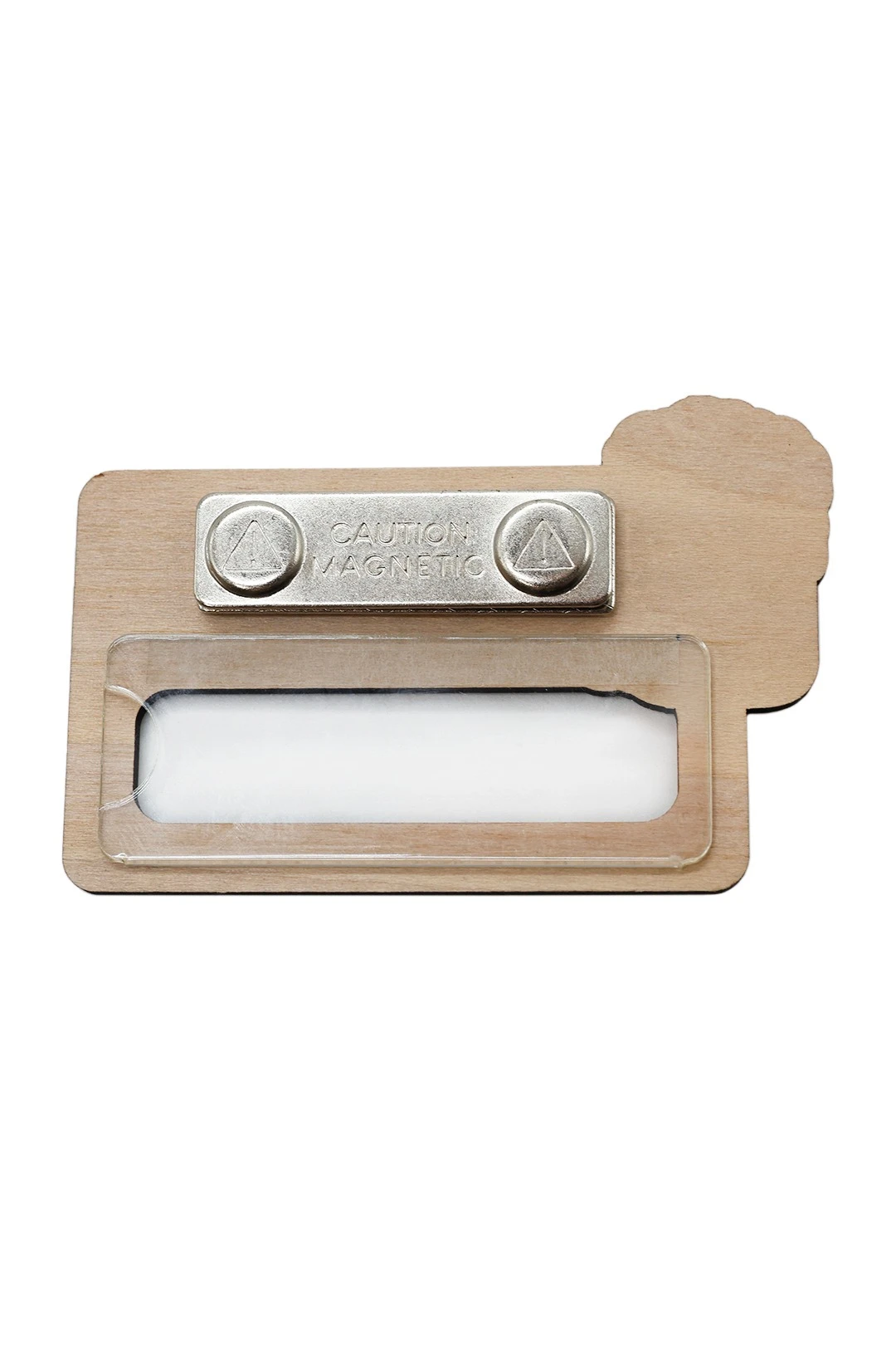 Бейдж из фанеры с гравировкой 47х73 мм "Seller"#2