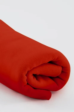 Купить плед Эконом (без обработки) флисовый 120х160 см, однотонный красный