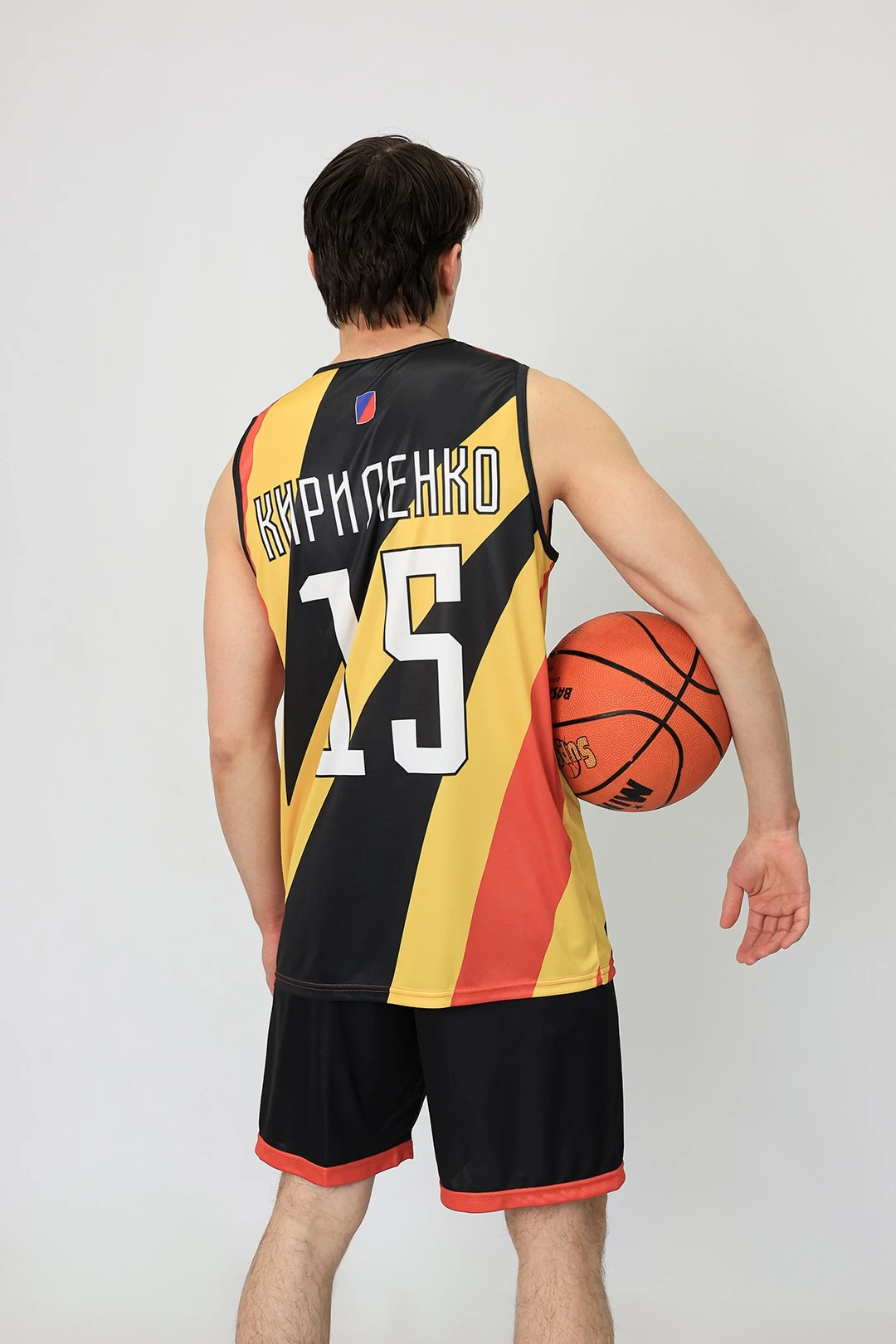 Баскетбольная форма Рассел мужская с полной запечаткой "Strength 15"#3