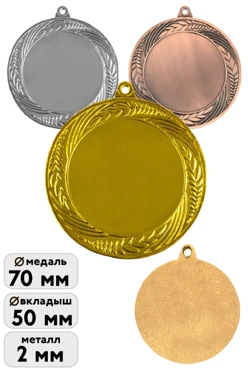 Купить медаль металлическая ИК7003 70мм