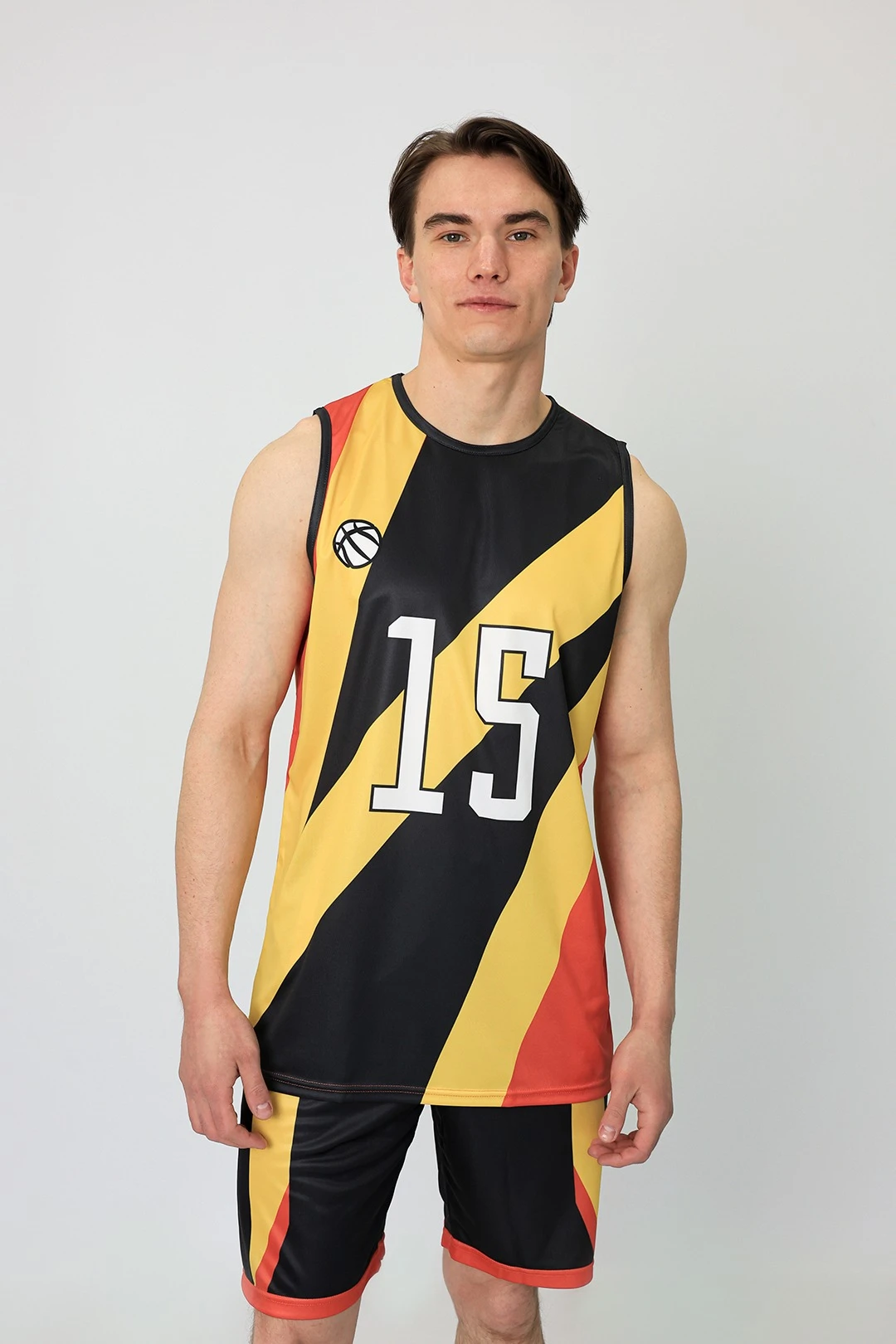 Баскетбольная форма Рассел мужская с полной запечаткой "Strength 15"#4