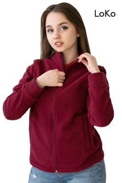 Толстовка Харисон флисовая без капюшона женская, однотонная#2