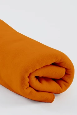 Купиь плед Эконом (без обработки) флисовый 120х160 см, однотонный оранжевый