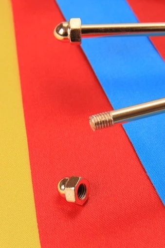 Флагшток настольный (золото, сталь) 4 штока#8 Флагшток настольный (золото, сталь) 4 штока#8