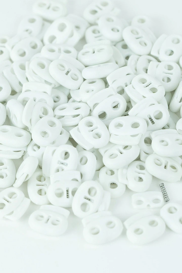 Купить фиксатор пластиковый с двумя отверстиями 23х19 мм, 200 шт