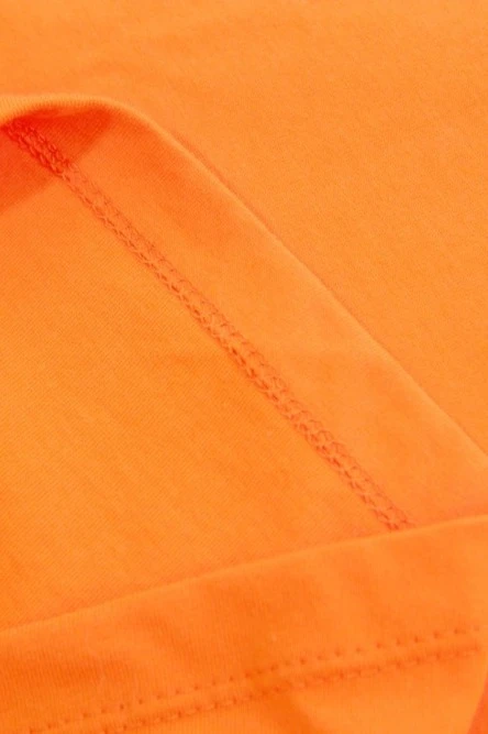 Футболка Премиум женская (Modern) однотонная оранжевая (хлопок)#5