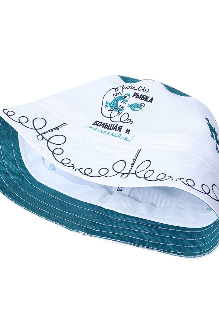 Панама Ямайка с отстроченными полями, с полной запечаткой "Catch fish"#6