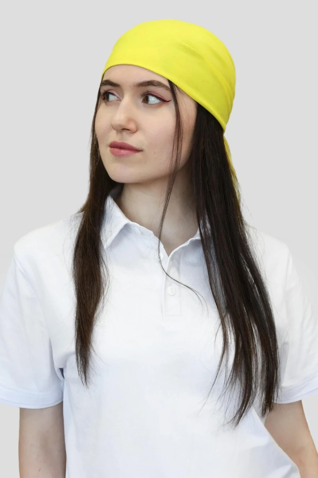 Бандана однотонная, хлопок 95х95х135 см#1 Бандана однотонная, хлопок 95х95х135 см#1