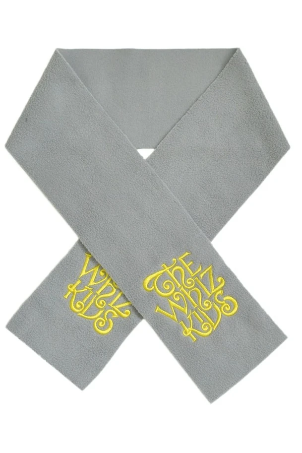 Шарф флисовый однослойный 15х100 см, однотонный "The Whiz Kids"#4