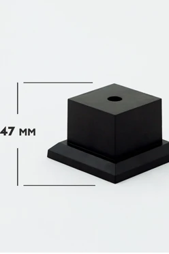 Основание пластиковое, черное 50х50х47 мм#2