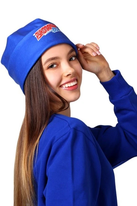 Шапка Лофт флисовая двухслойная взрослая, с полной запечаткой "Dogfight"#5