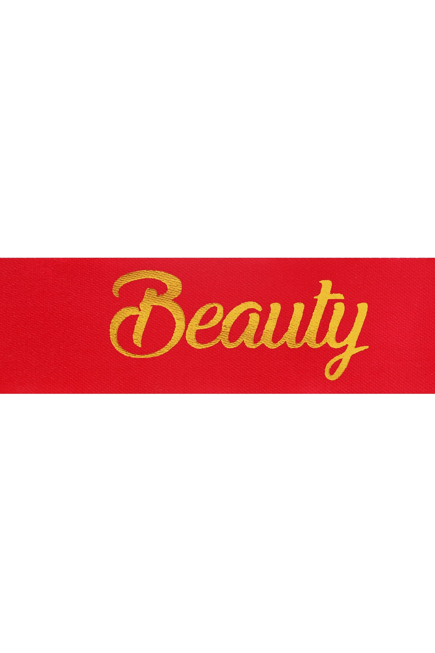 Купить ленту сатин ширина 2,5 см красную, печать золотом с одной стороны