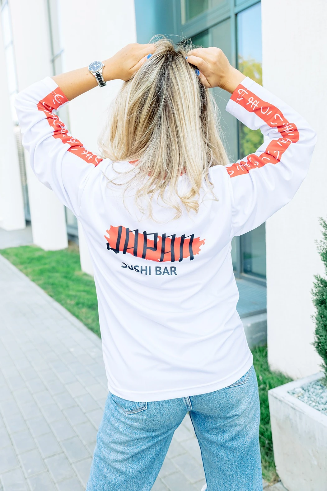 Лонгслив Гэлэкси Плюс женский с полной запечаткой (полиэстер)#2