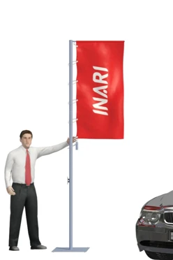 Купить флагшток Моби Универсал 3 м с плечом 1 м