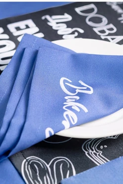 Купить салфетку из полиэстера 40х40 см, с полной запечаткой "Bakery"